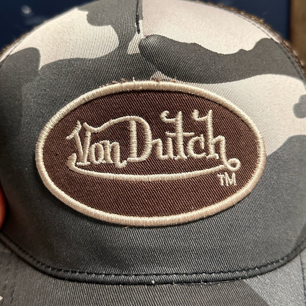 Von Dutch Grey Camo Snapback